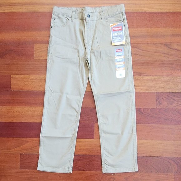 NWT Wrangler Straight 4-Way Flex Chino Pants Size 12 Husky - Picture 2 of 16